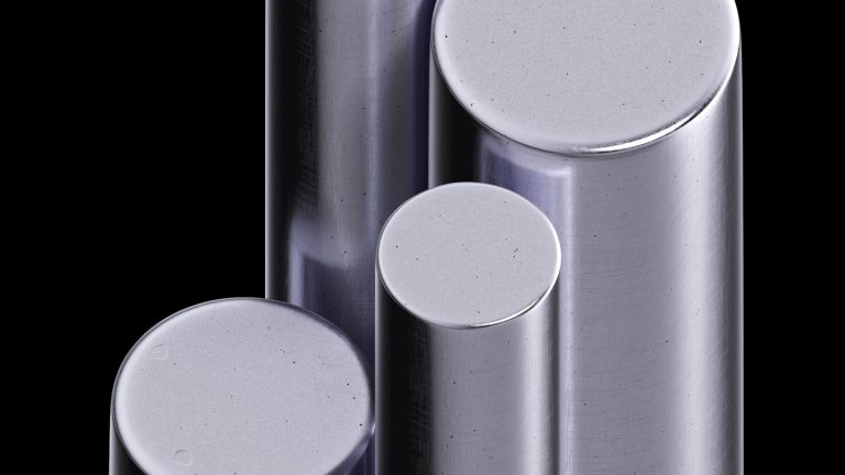 Zylindrische Metallbarren als Symbolbild für Palladium