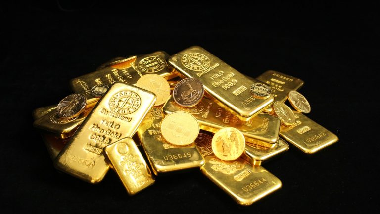 Gold- und Silbermünzen, Symbolbild für die Gold-Silber-Ratio