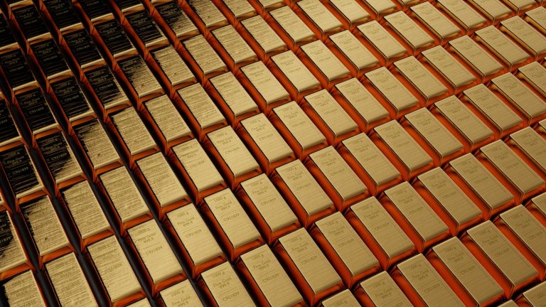 Gestapelte Goldbarren, Symbolbild für Analysten-Kursziele beim Goldpreis